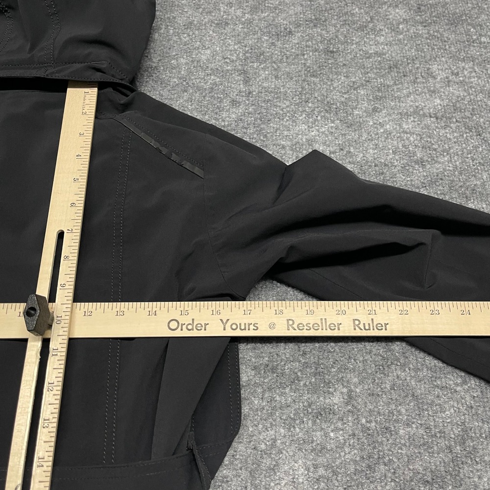 Columbia Coat Womens Medium Black Omni-Heat Trench Double Breasted Belted Hooded - Picture 16 of 16